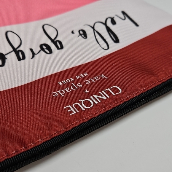 Clinique x Kate Spade Hello Gorgeous Cosmetic Travel Storage Bag - Picture 4 of 6